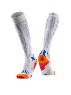 Skarpety termoaktywne X-Socks Run Expert Effektor OTC biało-pomarańczowe