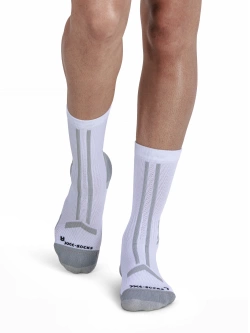 Skarpety termoaktywne X-Socks TrailRun Discover Crew biało-szare