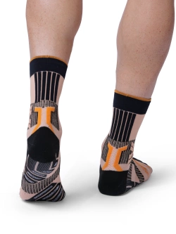 Skarpety termoaktywne X-Socks Trailrun Terraskin Expert pomarańczowo-czarne