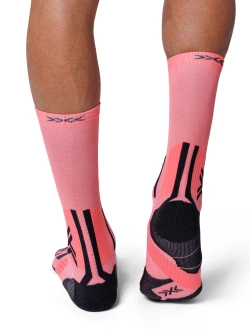 Skarpety termoaktywne X-Socks Trailrun Perform Crew różowo-czarne
