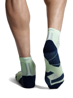 Skarpety termoakywne X-Socks Run Perform Ankle zielono-czarne