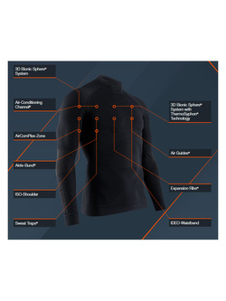 Koszulka termoaktywna z półgolfem X-Bionic Energy Accumulator 4.0 czarna