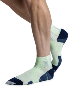 Skarpety termoakywne X-Socks Run Perform Ankle zielono-czarne
