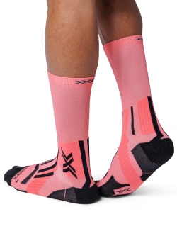 Skarpety termoaktywne X-Socks Trailrun Perform Crew różowo-czarne