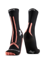 Skarpety termoaktywne damskie X-Socks TrailRun Discover Crew niebiesko-czarne