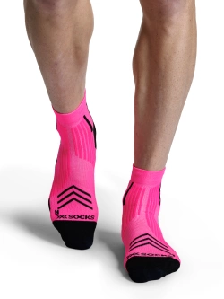 Skarpety termoakywne X-Socks Run Expert Ankle czarno-różowe