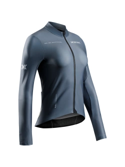 Koszulka termoaktywna damska z długim rękawem X-Bionic Corefusion Ride Warm czarno-szara