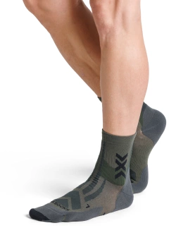 Skarpety termoaktywne X-Socks Hike Perform Discover Ankle czarno-zielone