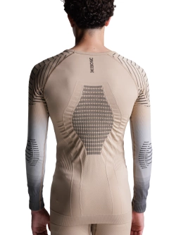 Koszulka termoaktywna z długim rękawem X-Bionic Invent FX beżowo-szara