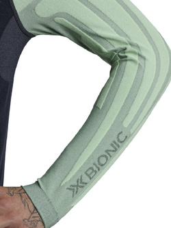 Koszulka termoaktywna X-Bionic Heatloop z długim rękawem czarno-zielona