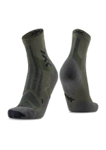 Skarpety termoaktywne X-Socks Hike Perform Discover Ankle czarno-zielone