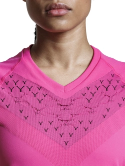 Koszulka termoaktywna damska X-Bionic Twyce Run z krótkim rękawem różowa