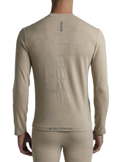 Koszulka termoaktywna X-Bionic Mightywool długim rękawem beżowa