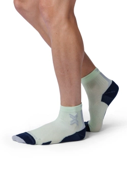 Skarpety termoakywne X-Socks Run Discover Ankle zielono-niebieskie 