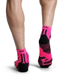 Skarpety termoakywne X-Socks Run Perform Ankle czarno-różowe
