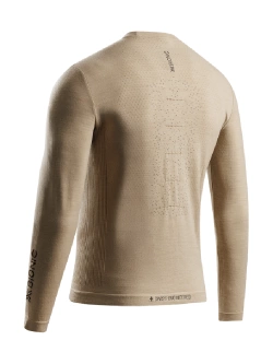 Koszulka termoaktywna X-Bionic Mightywool długim rękawem beżowa