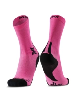 Skarpety termoakywne X-Socks Run Discover Crew różowo-czarne