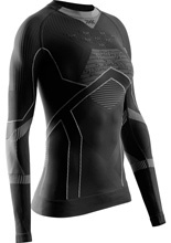Koszulka termoaktywna damska z długim rękawem X-Bionic Energy Accumulator Light czarno-szara