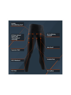 Legginsy termoaktywne X-Bionic Apani Merino 4.0 czarne