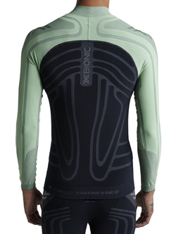 Koszulka termoaktywna X-Bionic Heatloop z długim rękawem czarno-zielona
