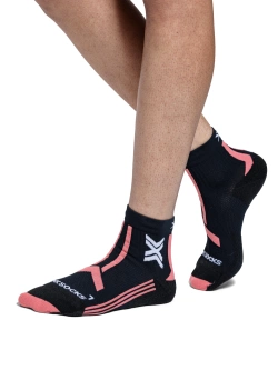 Skarpety termoaktywne damskie X-Socks TrailRun Discover Ankle czarno-różowe
