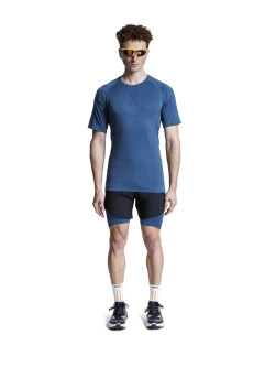 Koszulka termoaktywna z krótkim rękawem X-Bionic Xceed Run niebieska