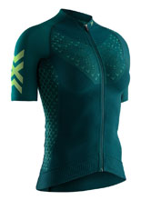 Koszulka damska X-Bionic Twyce 4.0 Bike Zip zielona