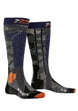 Skarpety X-Socks Ski Rider 4.0 szaro-pomarańczowo-niebieskie