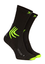 Skarpety X-Socks Winter Bike 4.0 czarno-zielone