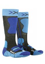 Skarpety dziecięce X-Socks Ski JR 4.0 szaro-niebieskie