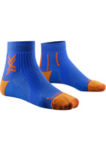 Skarpety termoakywne X-Socks Run Perform Ankle niebiesko-pomarańczowe