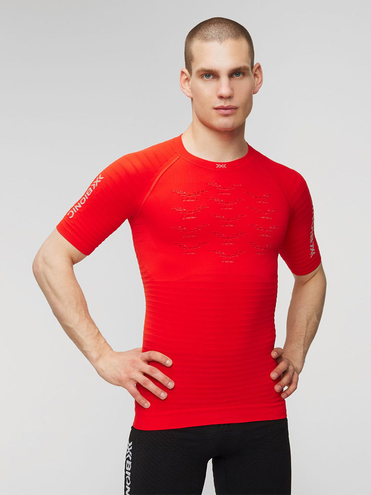 Koszulka męska X-Bionic Effektor 4.0 Run czerwona