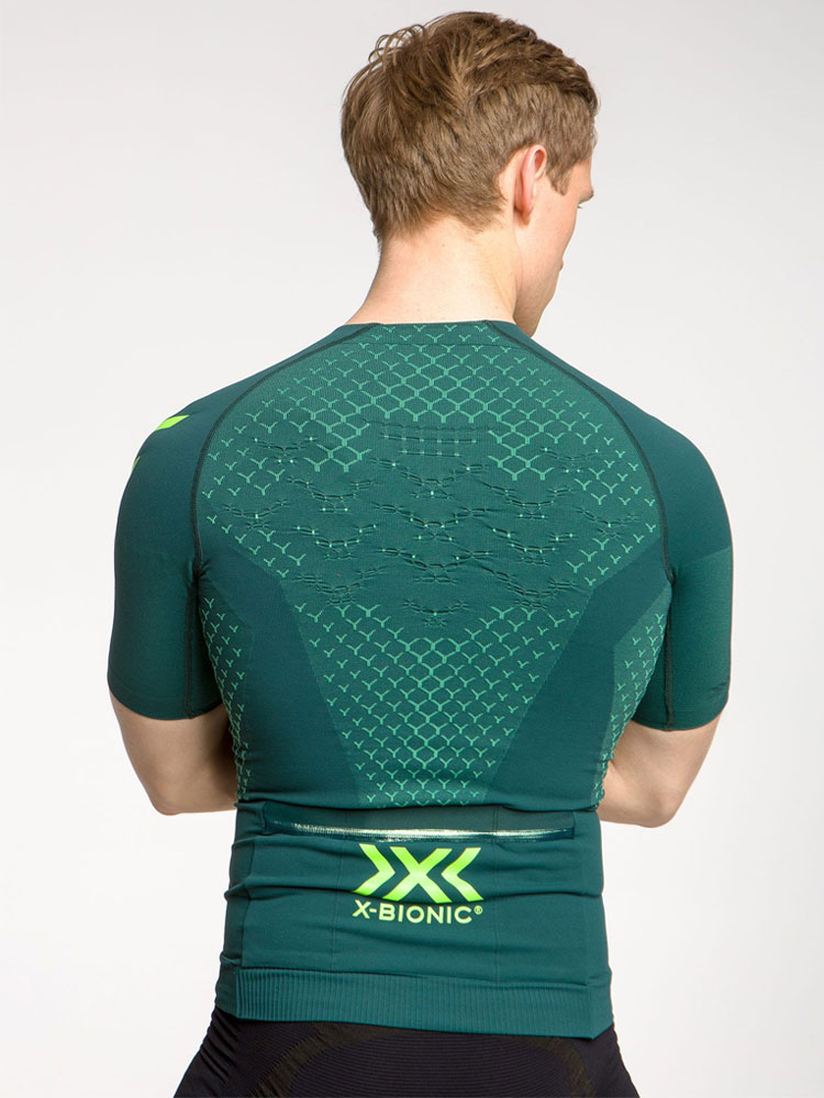 Koszulka męska X-Bionic Twyce 4.0 Bike Zip zielona