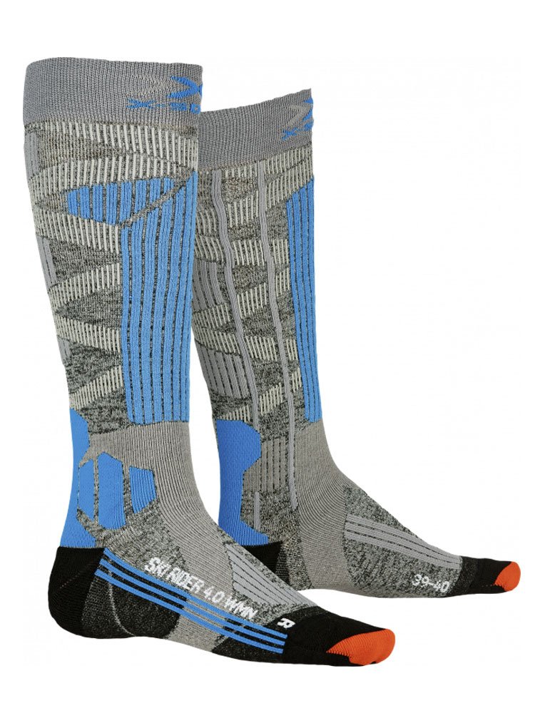 Skarpety damskie X-Socks Ski Rider 4.0 szaro-niebieskie