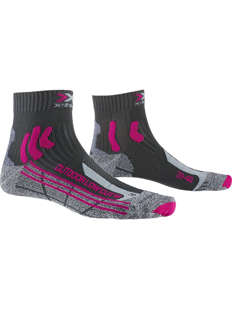 Skarpety damskie X-Socks Trek Outdoor Low Cut 4.0 szaro-różowe