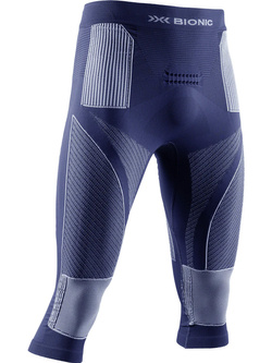 Legginsy termoaktywne 3/4 X-Bionic Energy Accumulator 4.0 niebiesko-białe