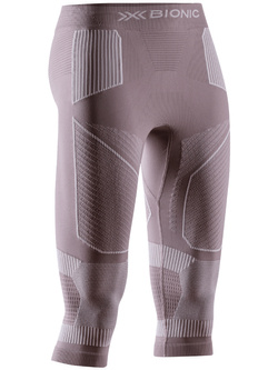 Legginsy termoaktywne 3/4 damskie X-Bionic Energy Accumulator Light fioletowo-białe