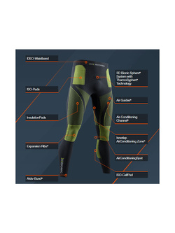 Legginsy termoaktywne X-Bionic Energy Accumulator 4.0 szaro-zielone