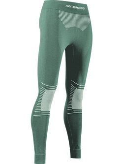 Legginsy termoaktywne damskie X-Bionic Energizer 4.0 zielono-białe