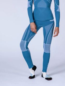 Legginsy termoaktywne damskie X-Bionic Energy Accumulator 4.0 niebiesko-białe