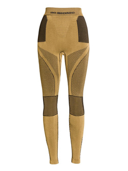 Legginsy termoaktywne damskie X-Bionic Radiactor 4.0 złoto-czarne