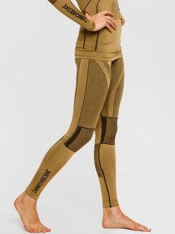 Legginsy termoaktywne damskie X-Bionic Radiactor 4.0 złoto-czarne