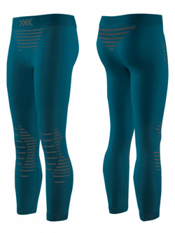 Legginsy termoaktywne dziecięce X-Bionic Invent 4.0 niebieskie