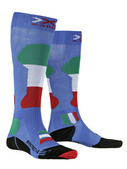 Skarpety X-Socks Ski Patriot 4.0 Italy niebieskie 