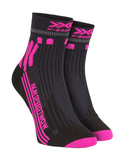 Skarpety damskie X-Socks Run Speed Two 4.0 czarno-różowe