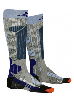 Skarpety damskie X-Socks Ski Rider 4.0 WMN szaro-niebieskie