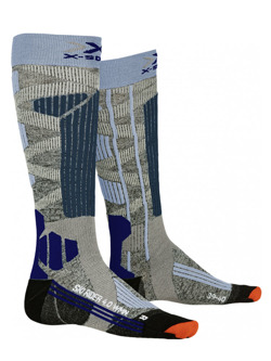 Skarpety damskie X-Socks Ski Rider 4.0 szaro-niebieskie