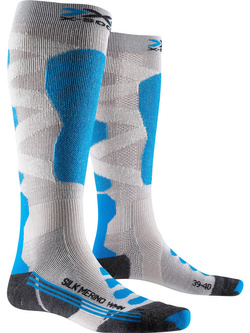 Skarpety damskie X-Socks Ski Silk Merino 4.0 biało-niebieskie