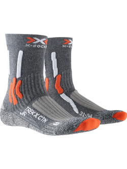 Skarpety dziecięce X-Socks Trek X CNT 4.0 szaro-pomarańczowe