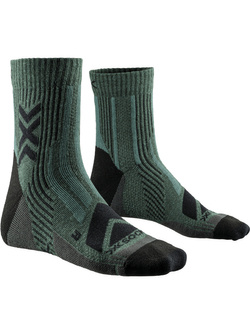 Skarpety termoaktywne X-Socks Hike Perform Merino Ankle zielono-czarne